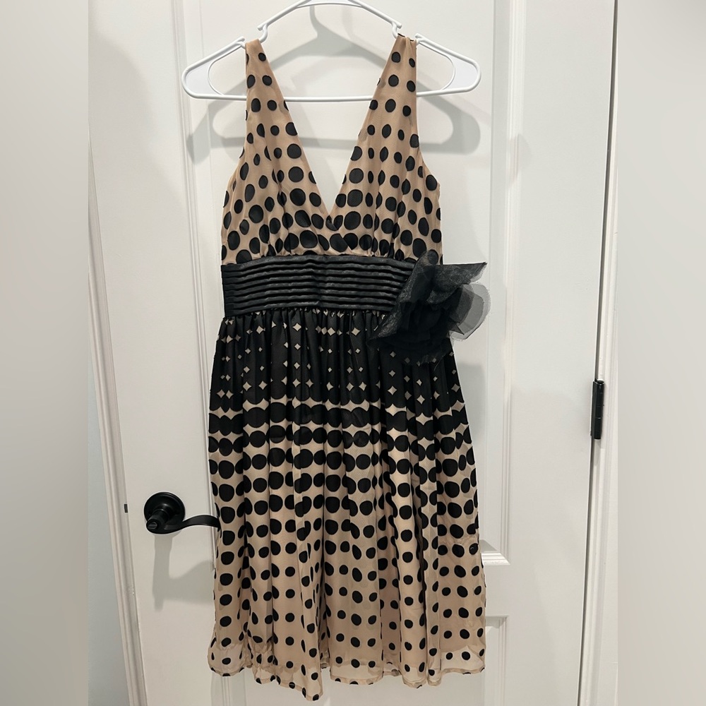 Burlapp flare party dress